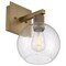Access Lighting Port Nine Burgundy, Burgundy LED Wall Sconce, Antique Brushed Brass Finish, Seeded Glass 63145LEDDLP-ABB/SDG - alternate 4